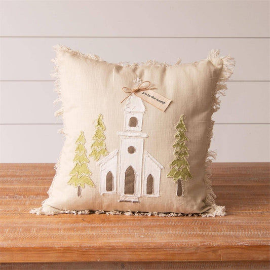 Holiday Pillow - Church