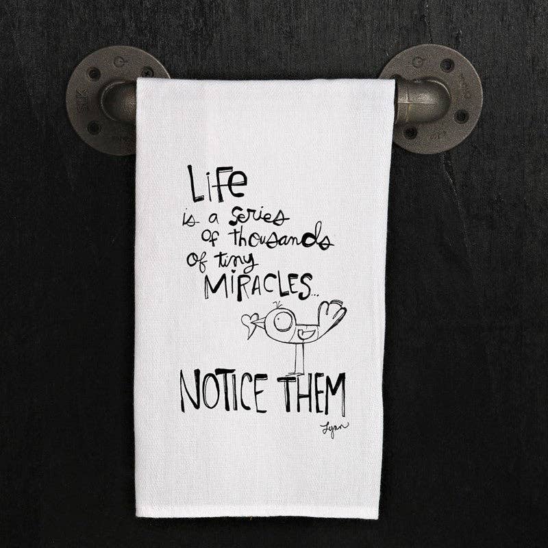 Life is a series hand towel