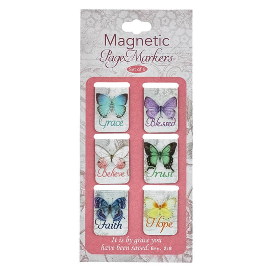 Magnetic Bookmark Set Mini Butterfly Blessings