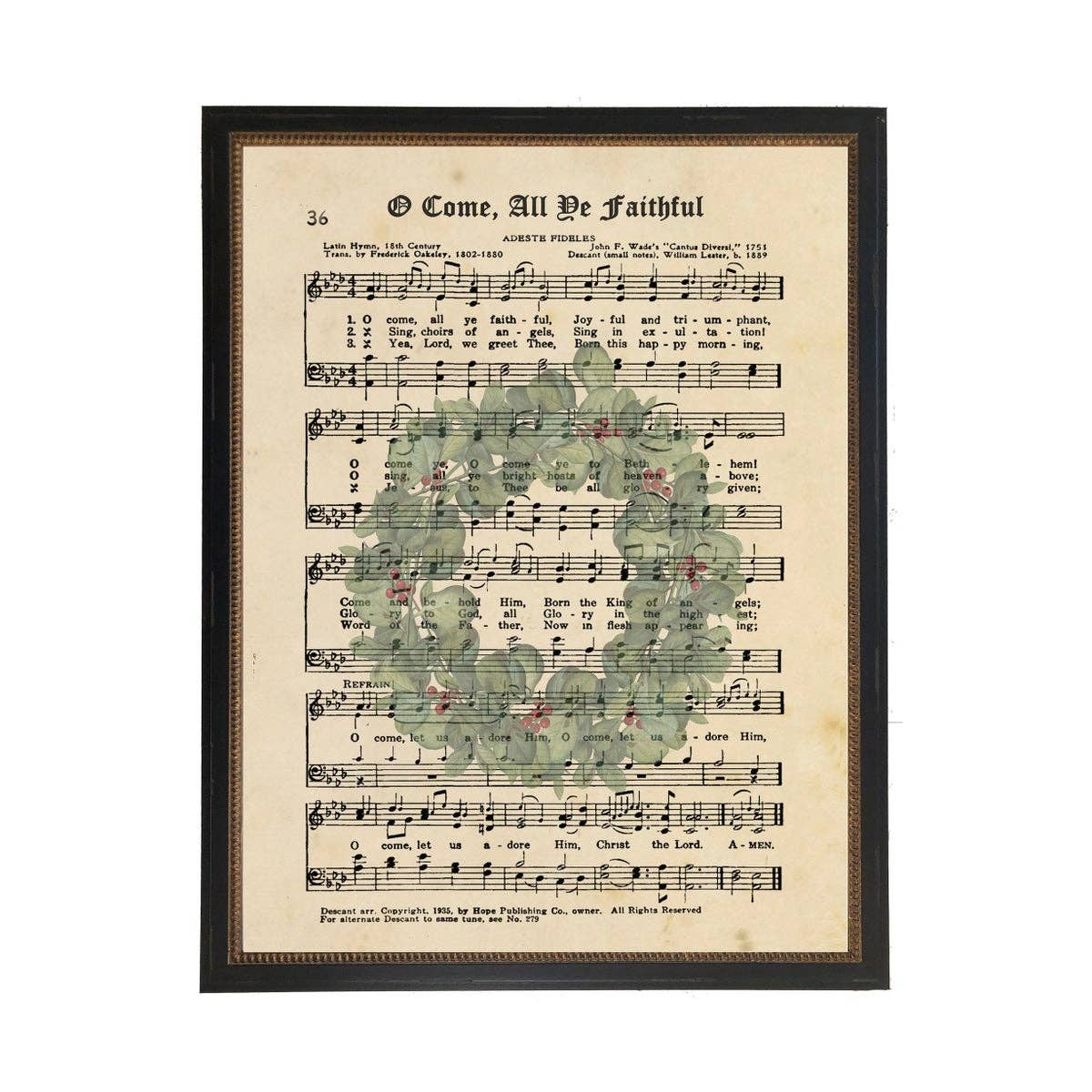 Wreath on Music Art