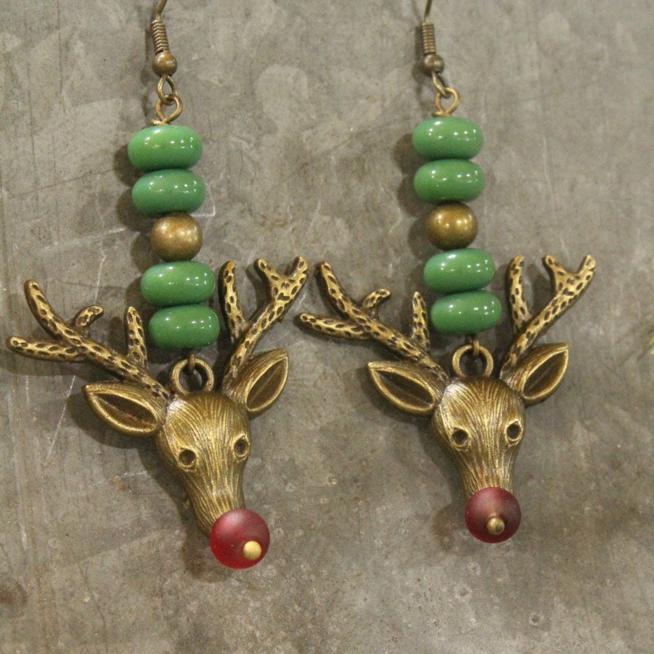 Reindeer Games Dangle Earrings