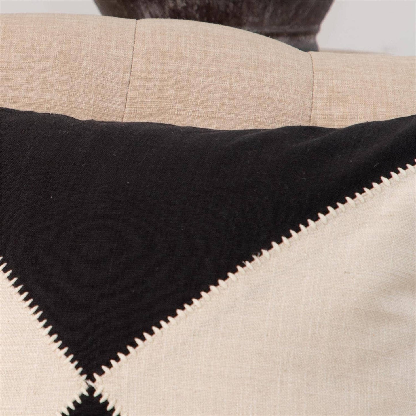 Pillow -Black & White Triangle