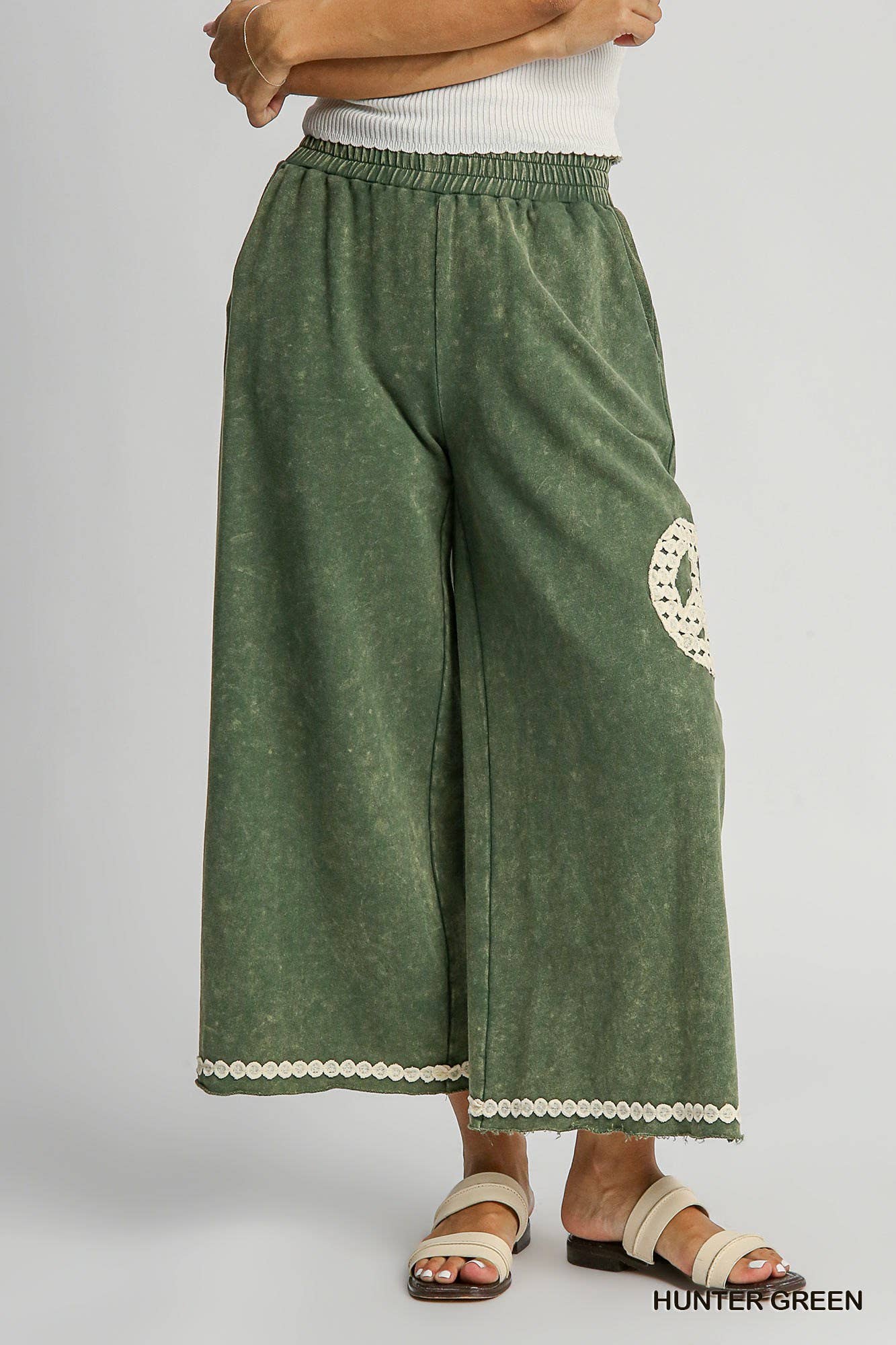 Peace Pants- Mineral Wash Waistband Pants