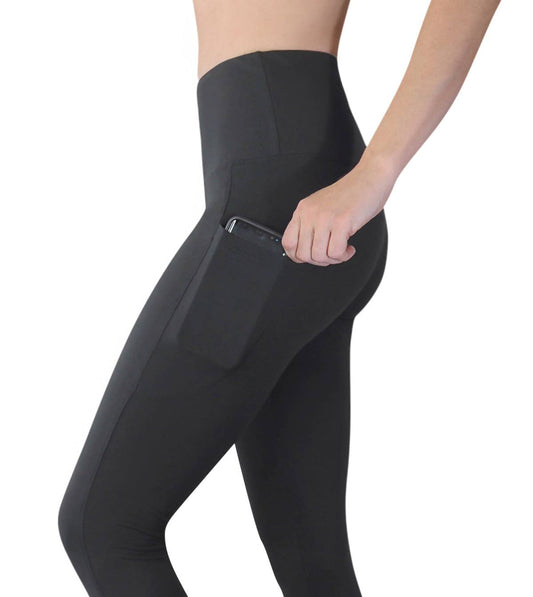 Graphite - High Waist Leggings with Pockets