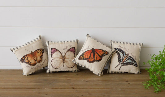 Mini Pillows - Watercolor Butterflies