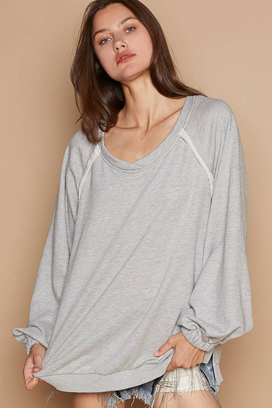 Back Cross Strap Sweatshirt